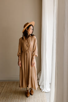  Dress Poppy Camel