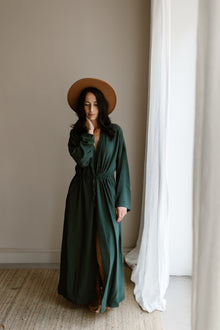  Kaftan Jane Donker Groen