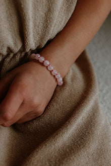  Edelsteen armband met rozenkwarts
