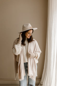  Poncho Anouk beige