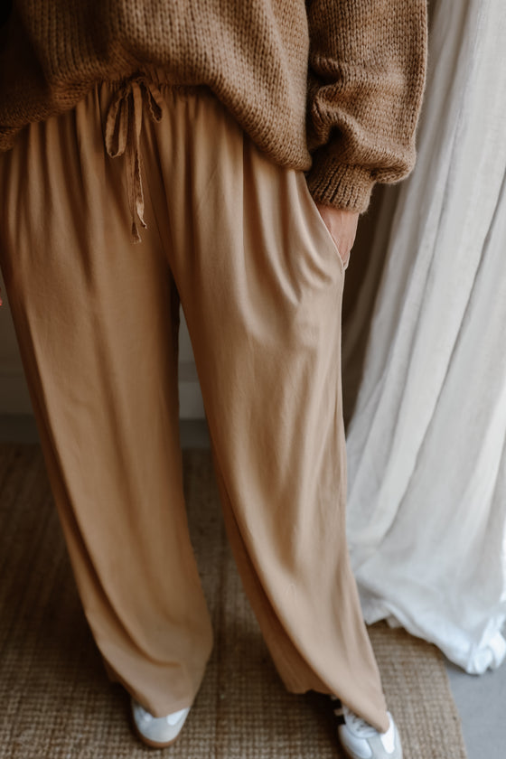 Broek Eefje Licht Camel