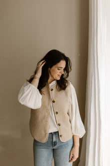  Gilet Isa camel